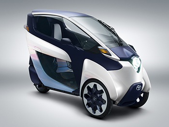 Toyota i-Road Concept Model for display at CEATEC Japan 2013