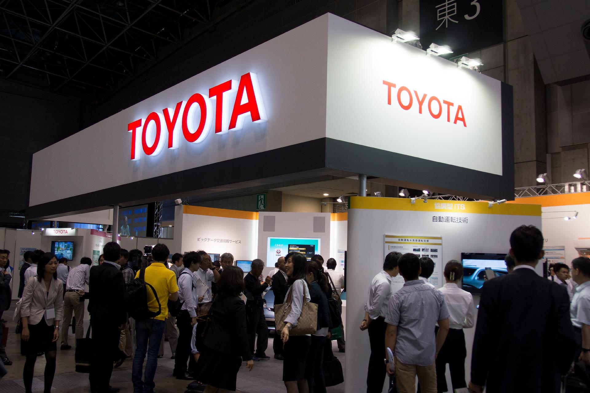 Toyota's booth at Smart Community Japan 2014