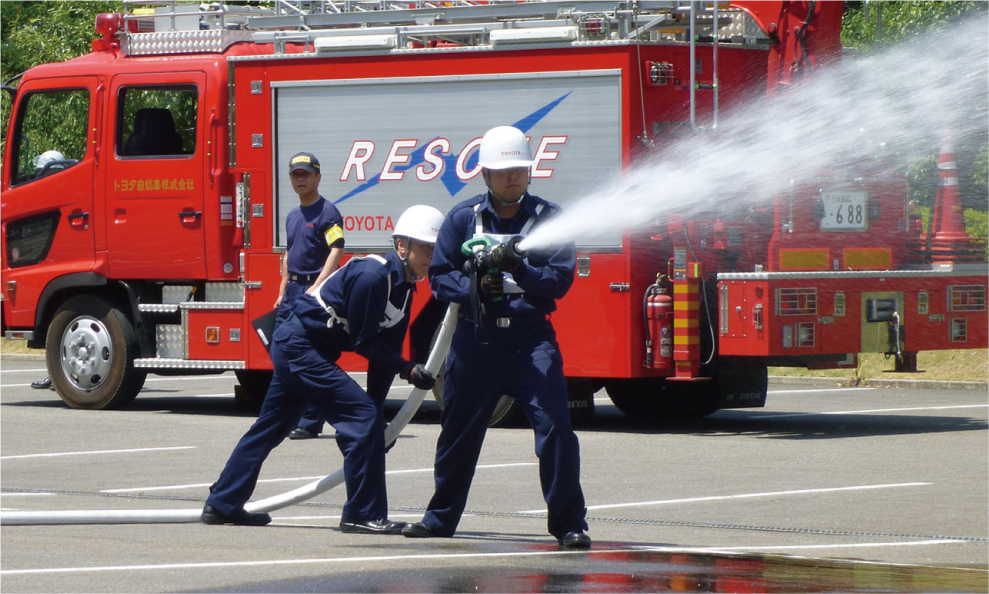 Fire truck and rescue vehicle demonstration