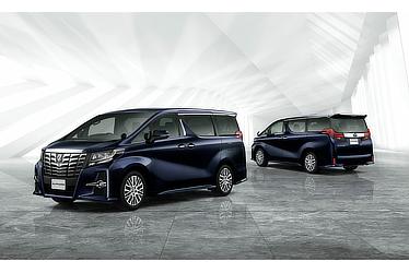 Toyota Alphard and Vellfire 30 Series Alphard S "C Package" (2WD; sparkling black pearl crystal shine; options shown)