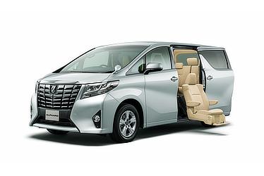 Toyota Alphard and Vellfire 30 Series Alphard X with side lift-up seat (2WD; silver metallic)