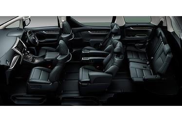 Toyota Alphard and Vellfire 30 Series Vellfire ZR "G Edition" (hybrid; black interior; options shown)