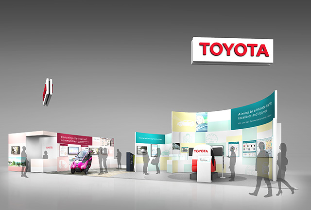 Toyota booth (artist's rendering)