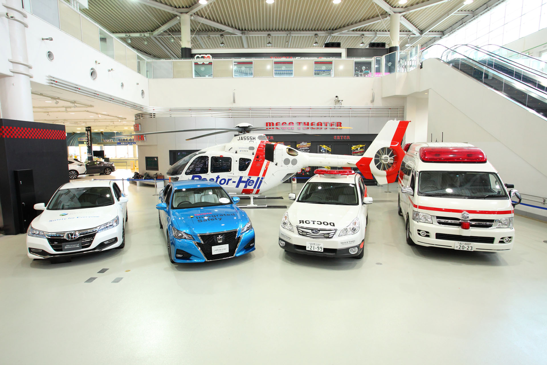 Air ambulance, Ground ambulance, cars compatible with D-Call Net