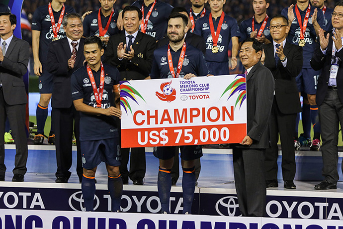 A proud moment for Thailand's Buriram United Football Club who were crowned Champions in the Toyota Mekong Club Championship 2015