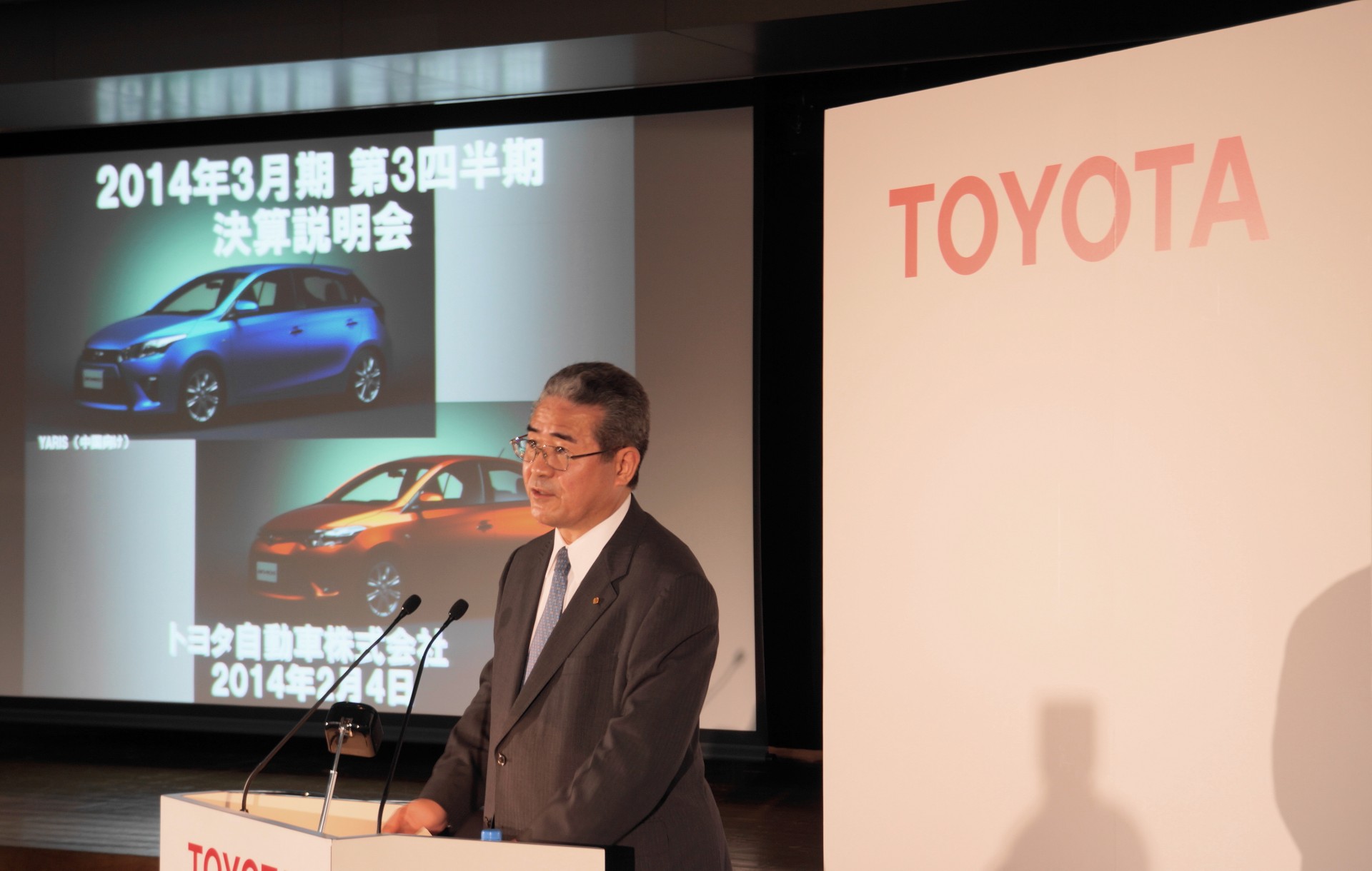 Managing Officer Takuo Sasaki speaks at FY2014 3Q Financial Results Press Conference