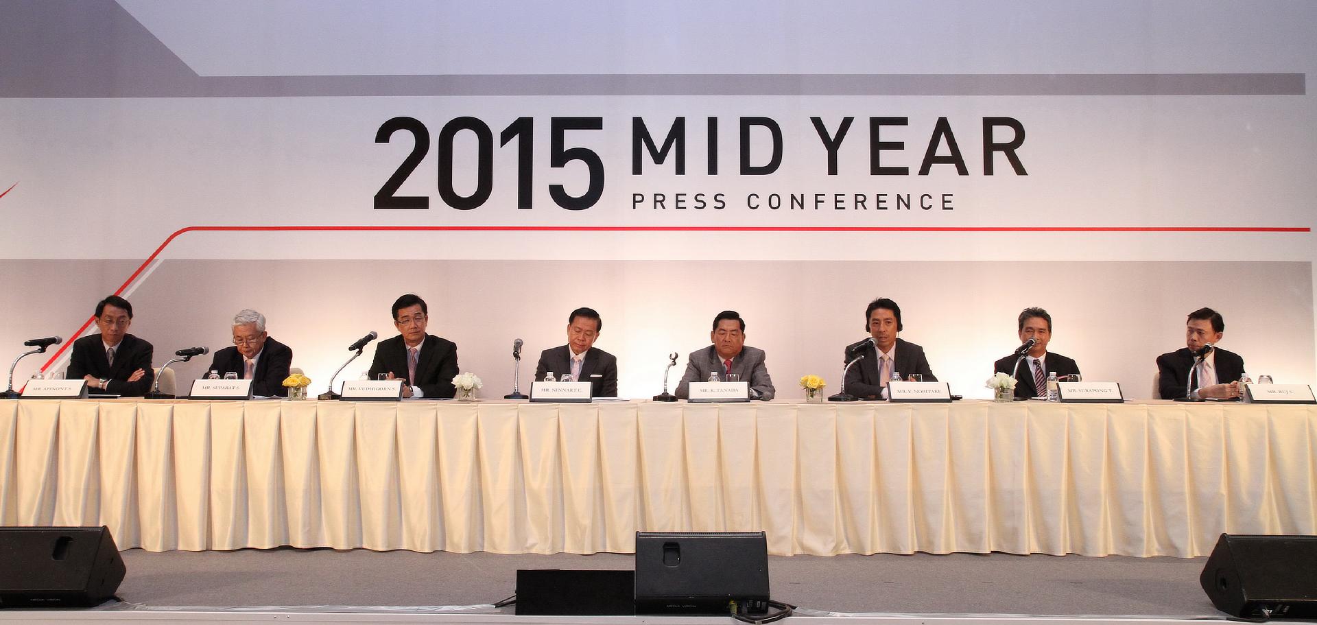Q&A session during Toyota Motor Thailand's 2015 Mid-year press Conference