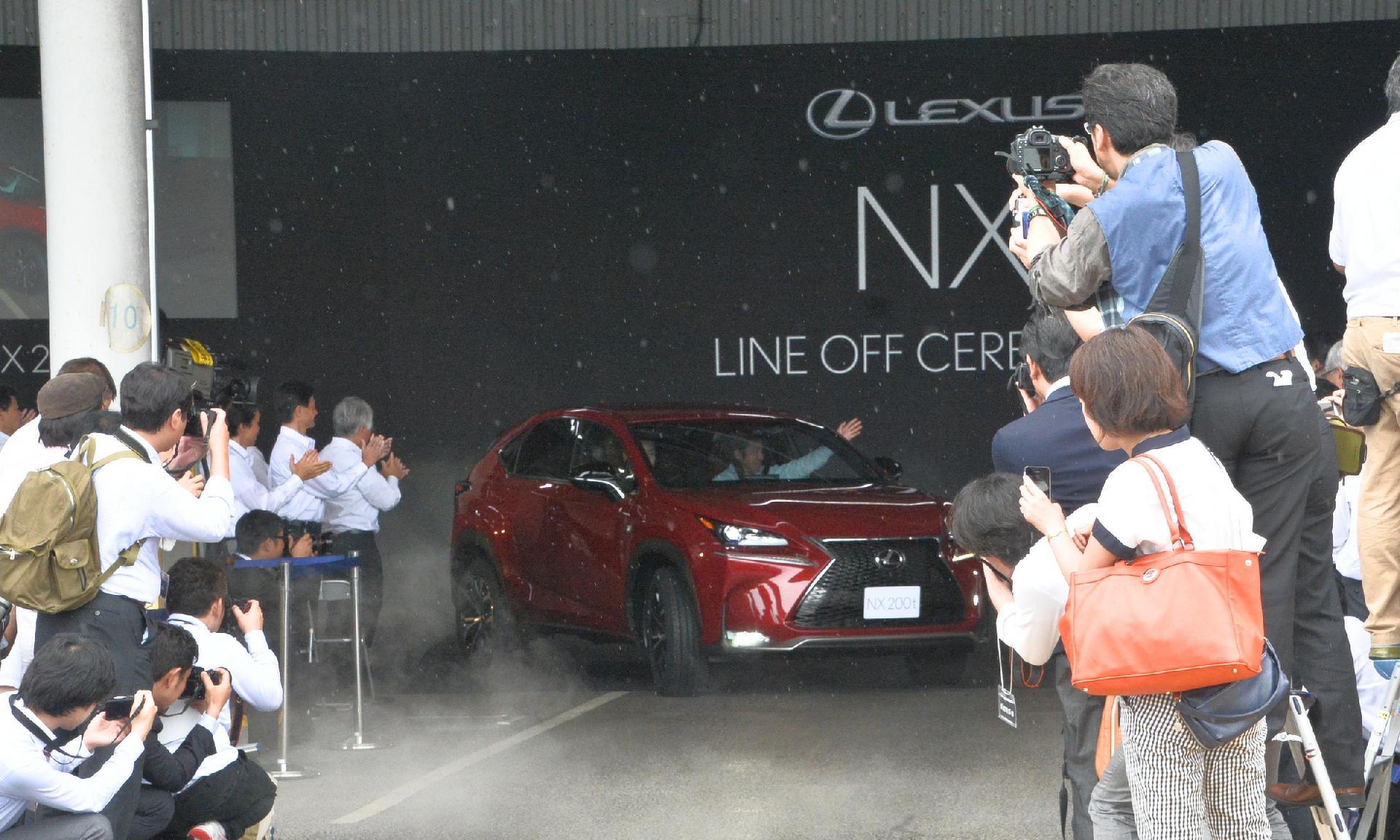 Lexus NX 200t line-off at Miyata Plant, Kyushu