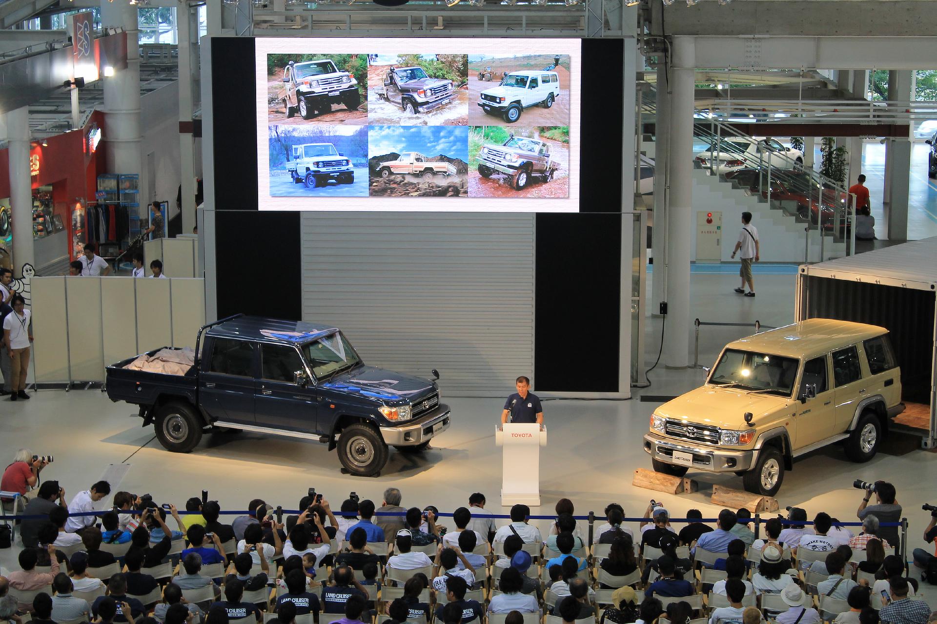 Presentation by Land Cruiser 70 Chief Engineer Sadayoshi Koyari