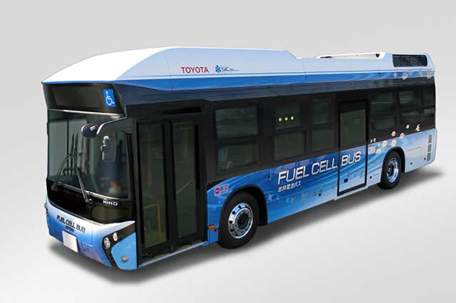 Fuel cell bus featuring SiC power semiconductors